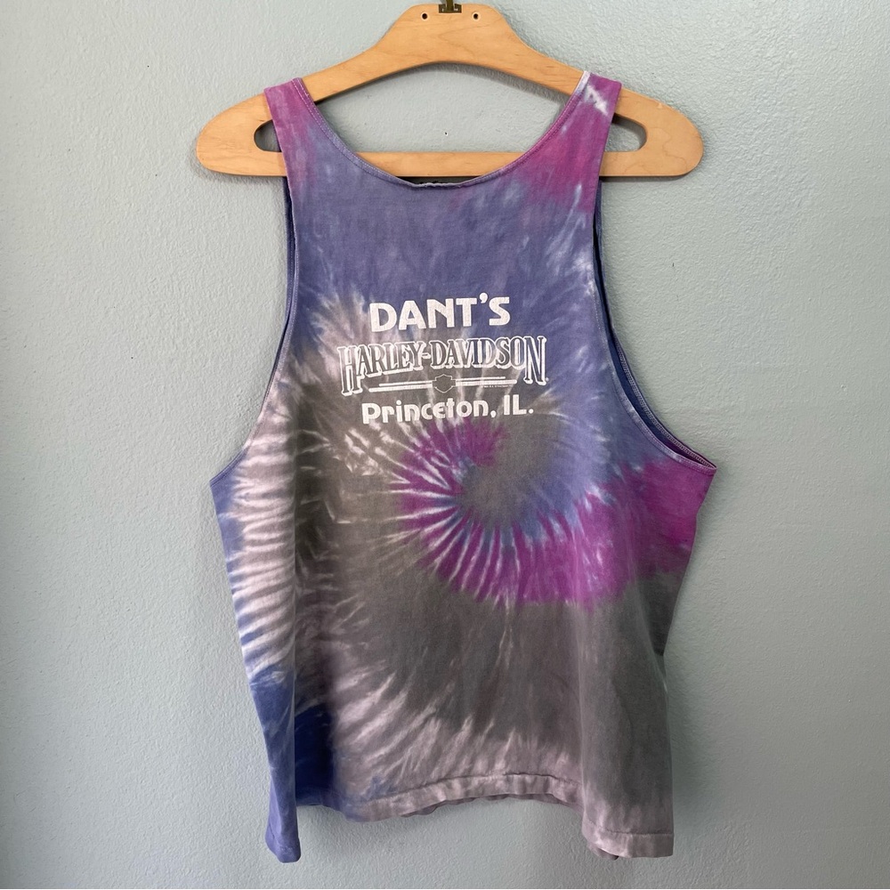 Harley-Davidson | Dant’s Princeton, IL Tie-Dye Muscle Tank Top - Picture 2 of 5
